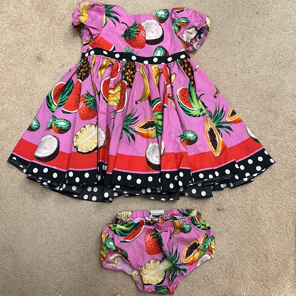 Original Authentic Dolce and Gabbana kids girls dress size 12-18 months